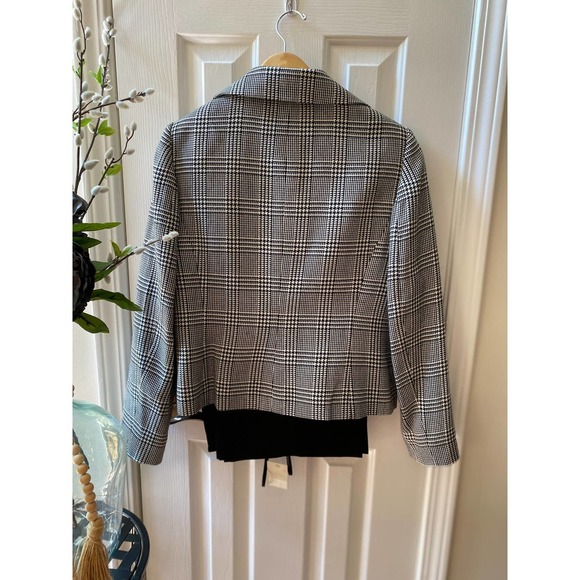 Womens Liz Claiborne Houndstooth 2 Piece Pant Suit 10 NEW - Picture 2 of 16